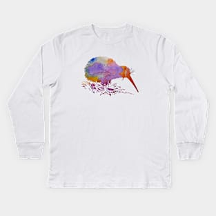 Kiwi Bird Kids Long Sleeve T-Shirt